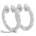1.50 CT Tw Brilliant Cut Diamond Hoop Earrings In 14 K