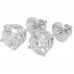 1.46 Ct Round Cut Diamond Stud Earrings 14k White Gold