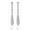 4.15 CT Women's Chandelier Style Diamond Earrings 18 K