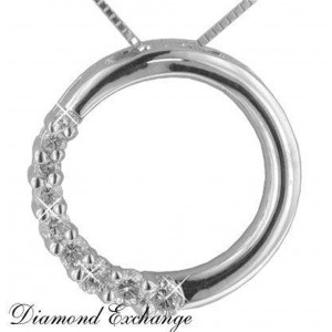 0.75 CT Lady's Round Diamond Circle of Love Pendant