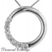 0.75 CT Lady's Round Diamond Circle of Love Pendant