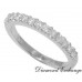 0.55 CT Lady's Round Cut Diamond Wedding Band Ring 14 K
