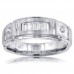 1.25 CT Men's Round Cut Diamond Wedding Band Ring