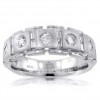 1.75 Ct Tw Men's Princess Cut Diamond Wedding Band Ring