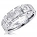 1.75 Ct Tw Men's Princess Cut Diamond Wedding Band Ring